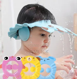 Kids Bathing Shower Cap – Eye Ear Protector Head Cover