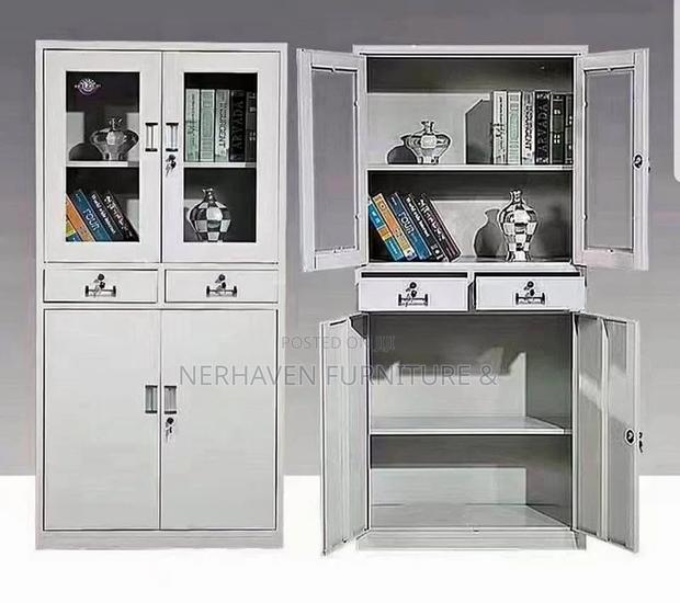 Office Storage Cabinet – Half Glass Display Cabinet