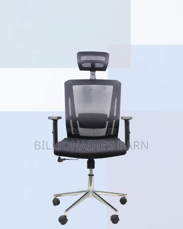 Ergonomic Mesh Task Chair — Comfort Meets Style, Neck Support Headrest - thumbnail 2