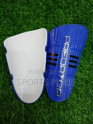 Blue Adidas Predator Shin Pads