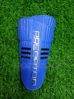 Blue Adidas Predator Shin Pads