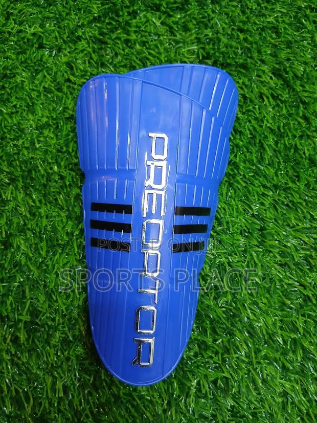 Blue Adidas Predator Shin Pads