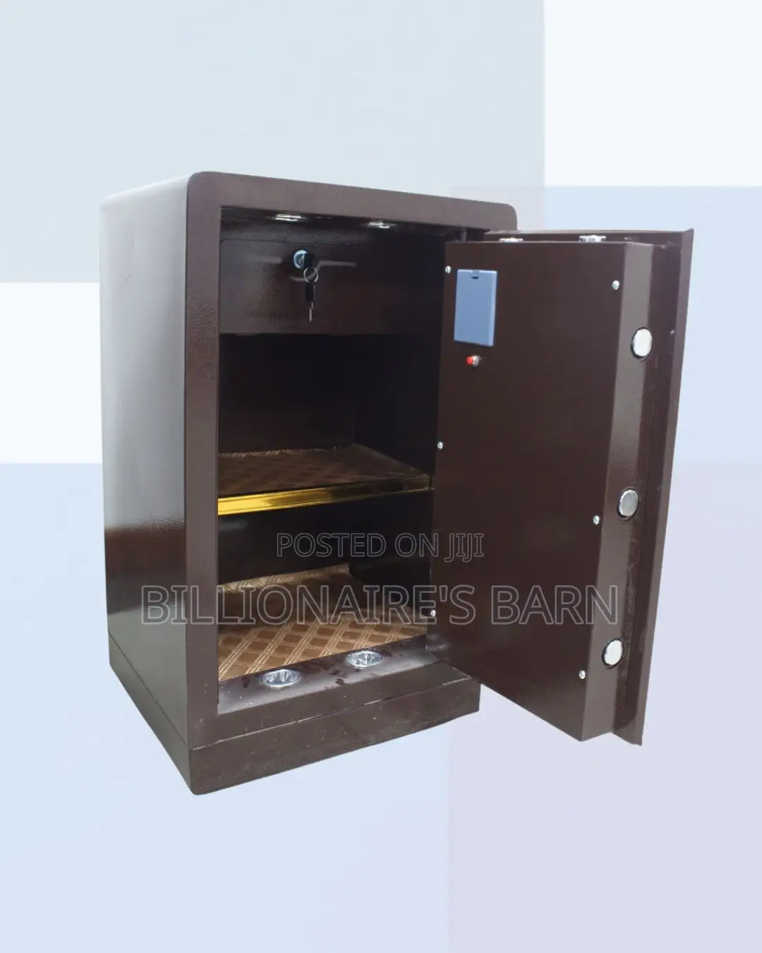 Fireproof Biometric Steel Safe | Peace of Mind, Backup Key Included