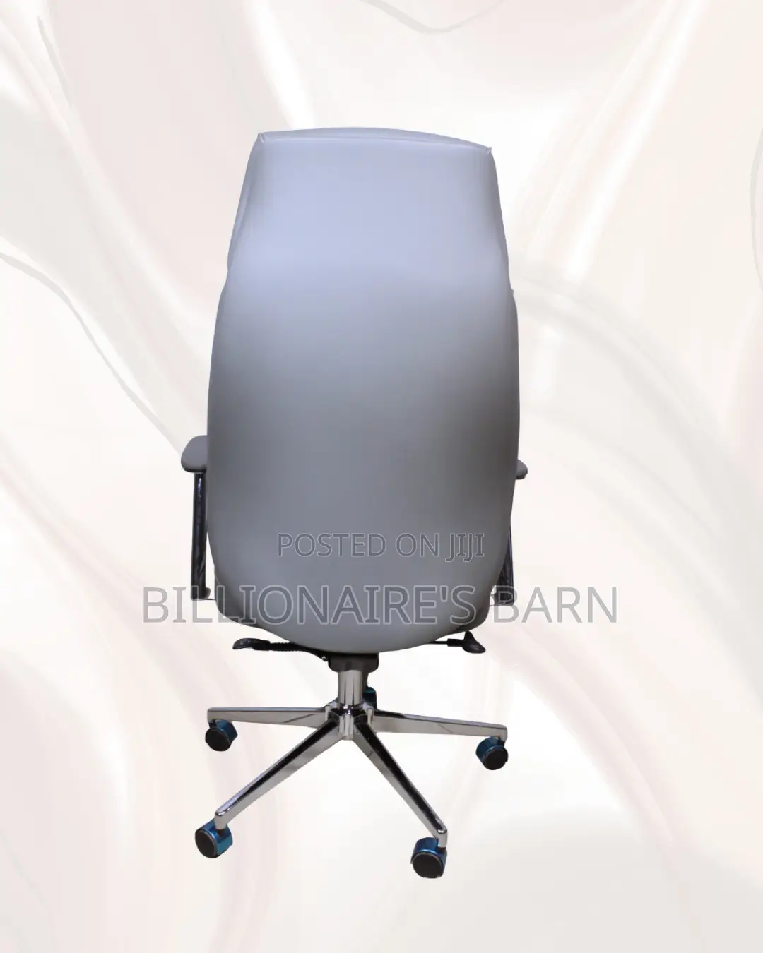 Executive Leather Office Chair |Smooth Movement, Chrome Base Stability