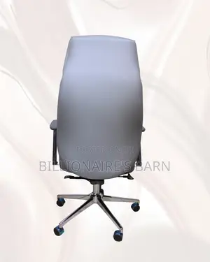 Executive Leather Office Chair |Smooth Movement, Chrome Base Stability