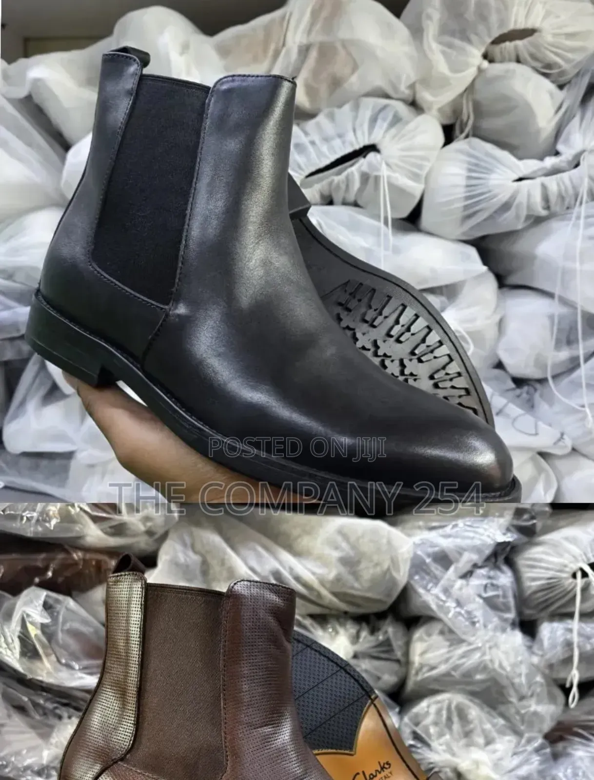 Quality Casual Leather Rubber Sole Chelsea Official Boots