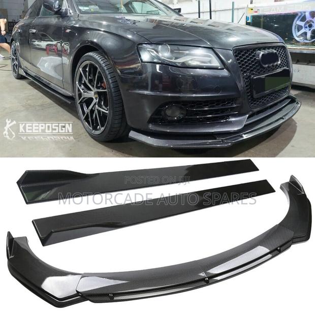 Audi Carbon Fiber Front Bumper Lip Bodykit Skirting And Side Skirts
