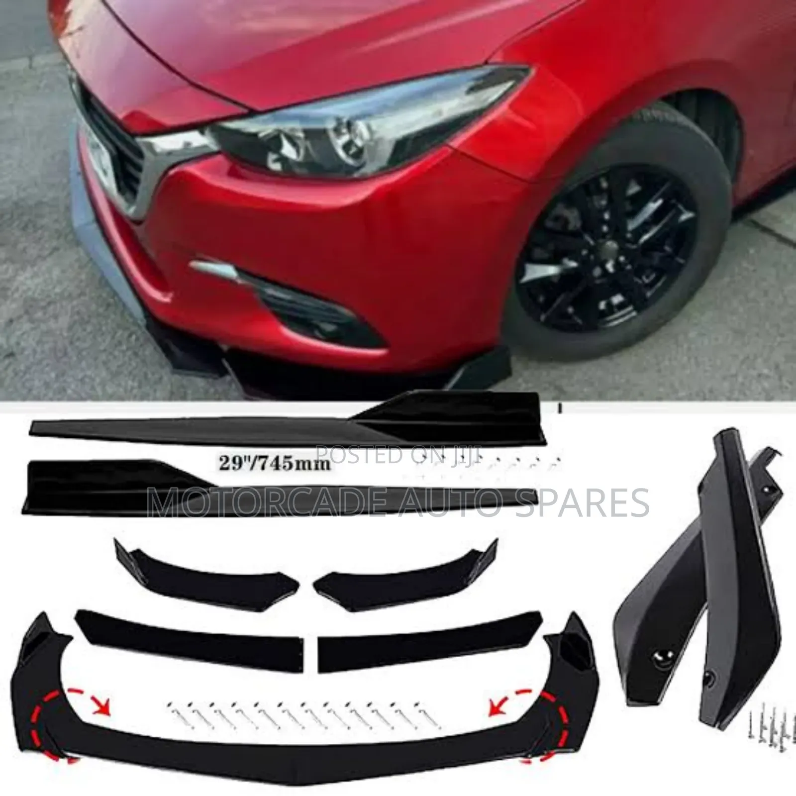 Mazda Cx-3,Atenza And Axela Front Bumper Lip Bodykit And Side Skirts