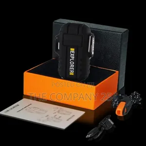Electric Outdoor Rechargable Dual Arc Plasma Camping Hiking Lighter