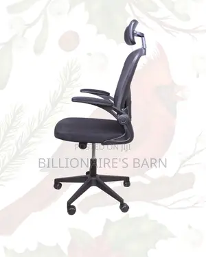 Grey Ergonomic Work Chair | Posture Support, Space-Saving Arms