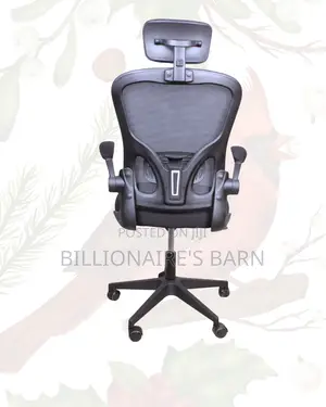 Grey Ergonomic Work Chair | Posture Support, Space-Saving Arms