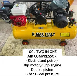 *100l Two in One Air Compressor (Electric Petrol) 7.5hp 8 Bar 116psi