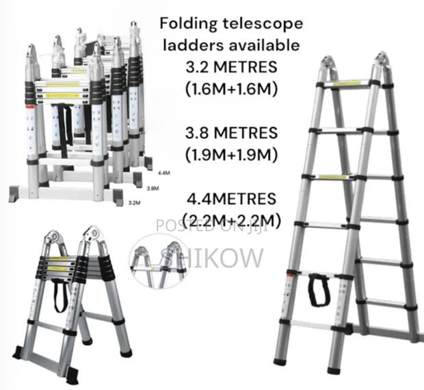 2.5m + 2.5m Telescopic Ladder