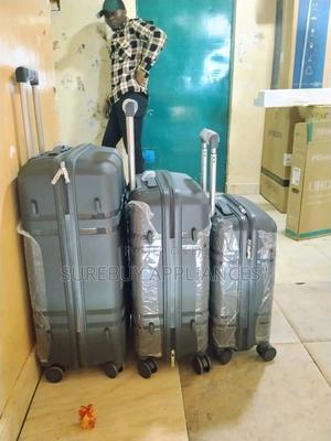 Heavy-Duty 3-Piece Rubber Luggage Set for Travel - thumbnail 2