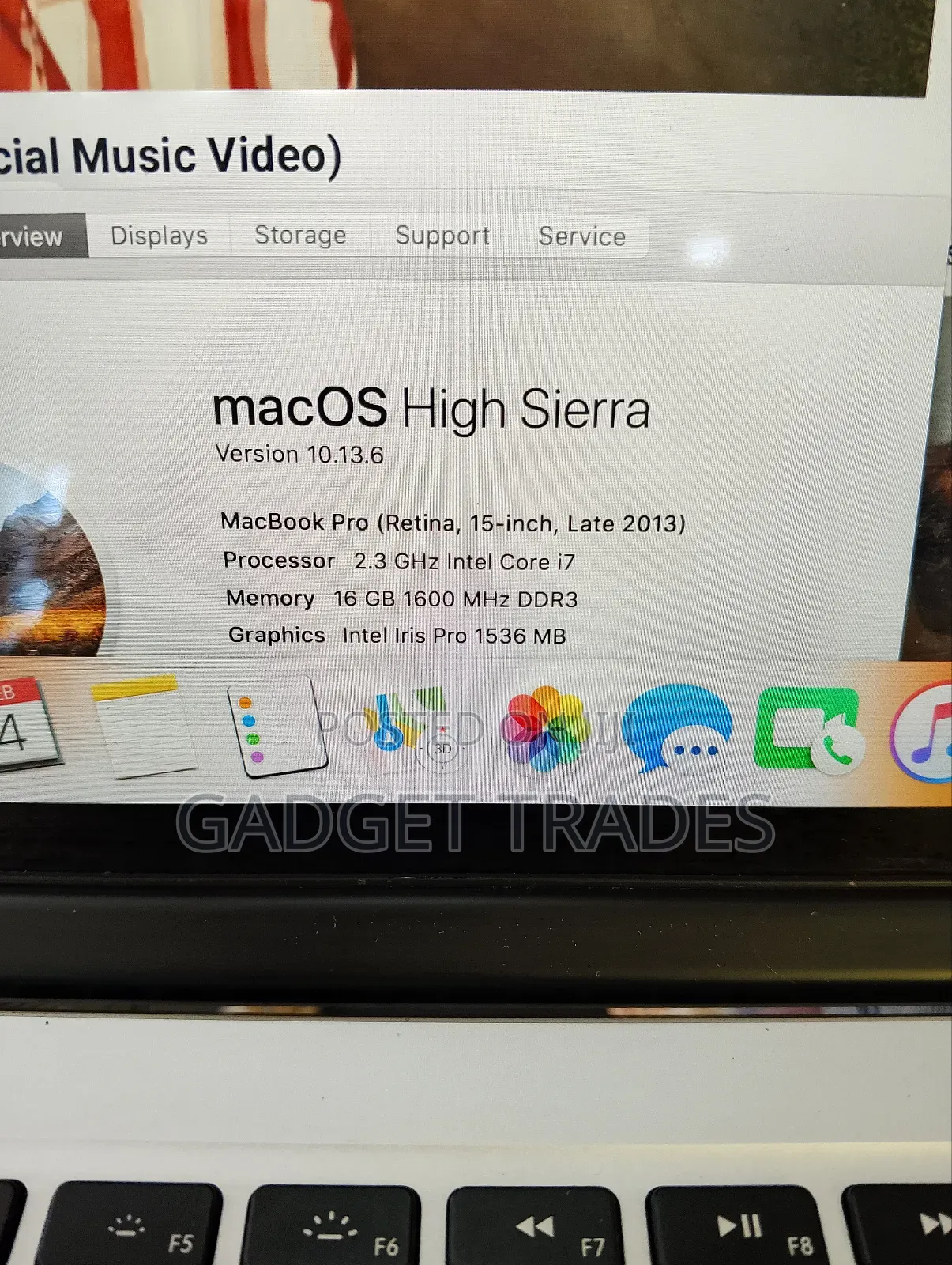 Laptop Apple MacBook Pro 2013 16GB Intel Core I7 SSD 512GB
