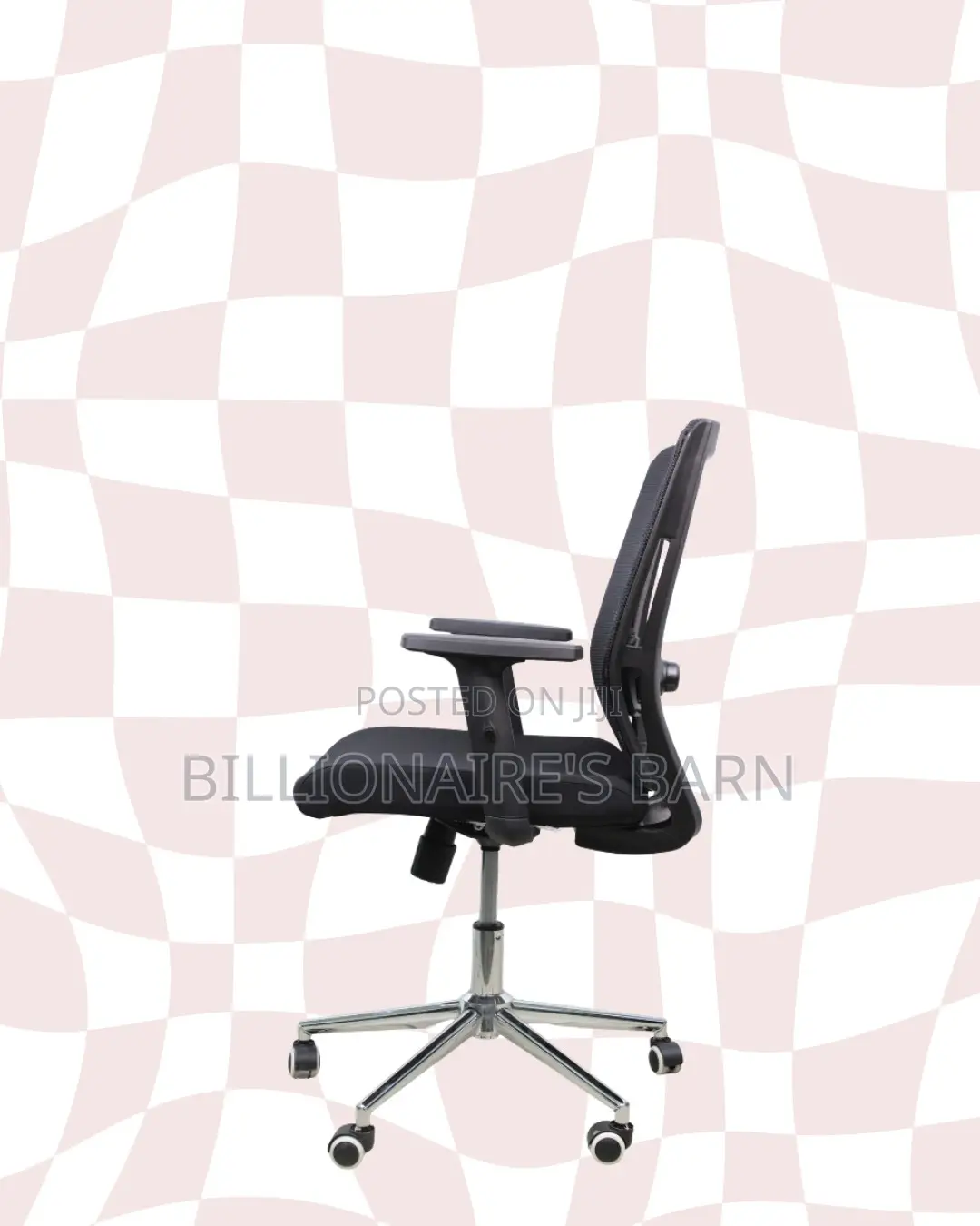Barn Origin Mid-Back Office Chair • Clean Look, Chrome Base Stability