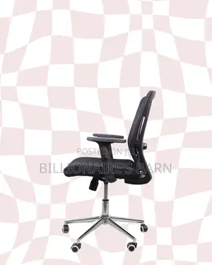 Barn Origin Mid-Back Office Chair • Clean Look, Chrome Base Stability