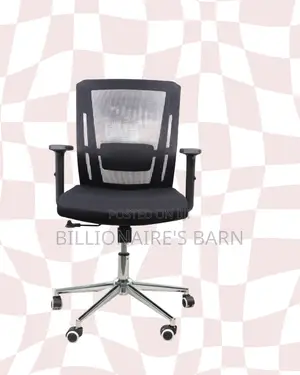 Barn Origin Mid-Back Office Chair • Clean Look, Chrome Base Stability
