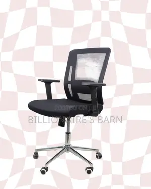 Barn Origin Mid-Back Office Chair • Clean Look, Chrome Base Stability