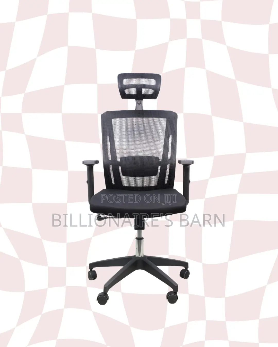 Black Ergonomic Office Chair • Support That Lasts, Cool Mesh Backrest