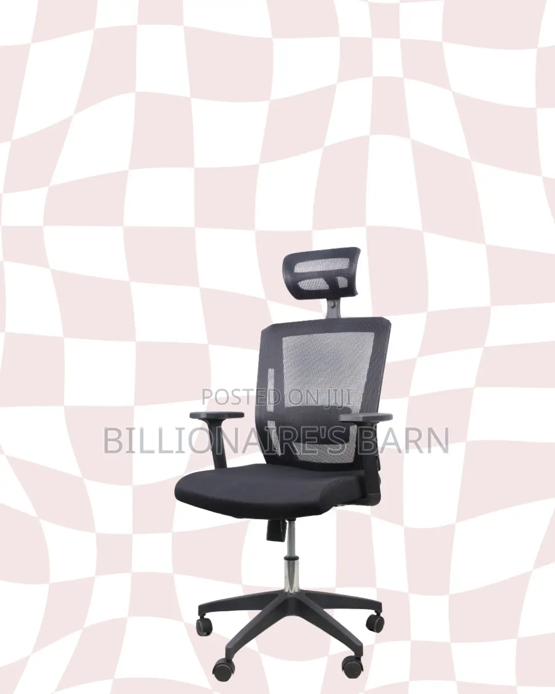 Black Ergonomic Office Chair • Support That Lasts, Cool Mesh Backrest