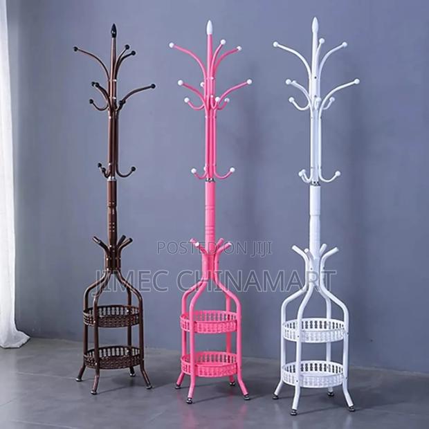Free-Standing Metal Coat Rack - thumbnail 2