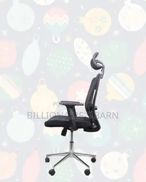 Black Ergonomic Work Chair •Neat Professional Look, Cool Mesh Backrest