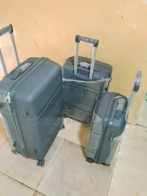 Luxury 3-in-1 Rubber Travel Luggage With Tsa Lock