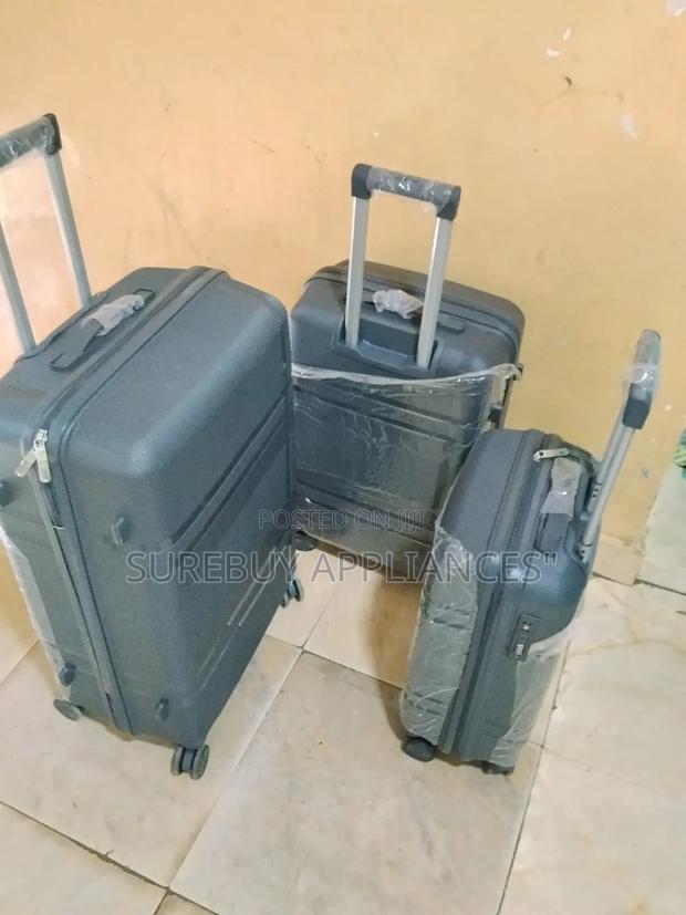 Luxury 3-in-1 Rubber Travel Luggage With Tsa Lock