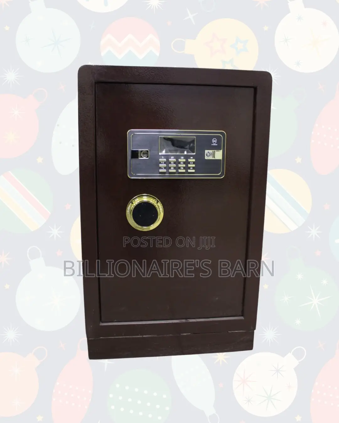 Biometric Digital Safe 80kg — Strong Security, Dual Alarm Security