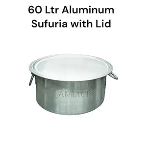 60 Litres Aluminum Extra-Heavy Sufuria With Lid Handle - Sg