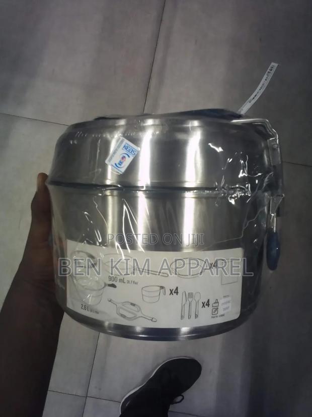 4 People Camping Cookware Compact 25pcs Full Kit Stainless Steel - thumbnail 5