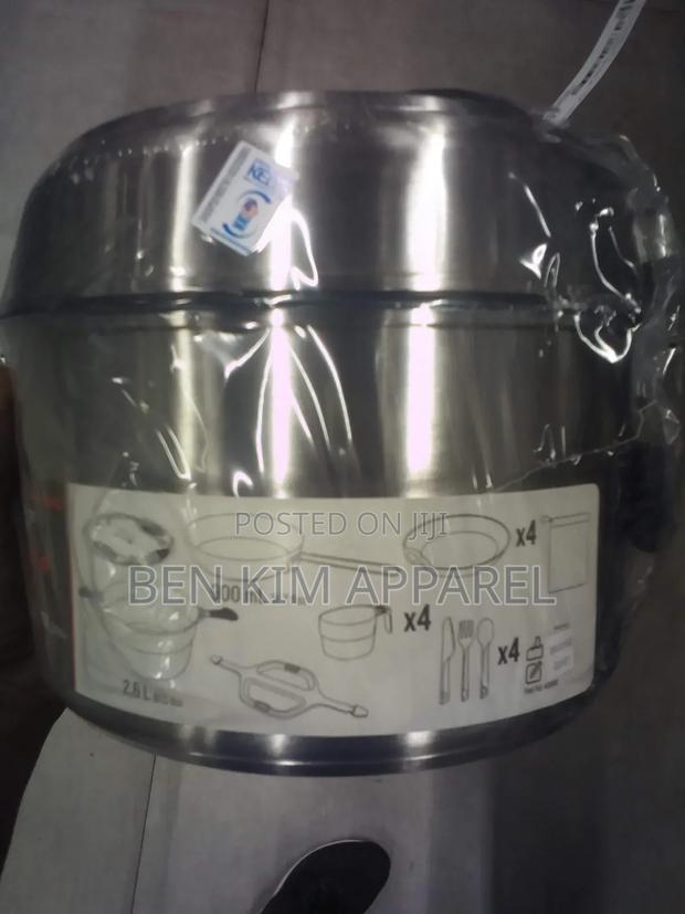 4 People Camping Cookware Compact 25pcs Full Kit Stainless Steel - thumbnail 12