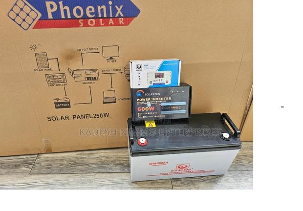 Complete 250w Solar System For Tv, Fridge & Lighting - main view