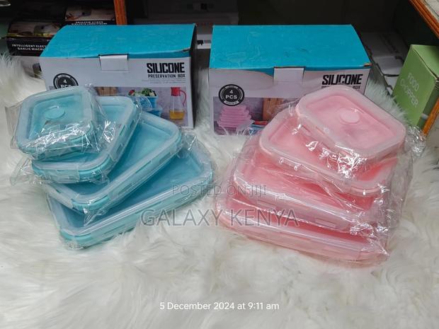 4 PCS Collapsible Silicone Food Container