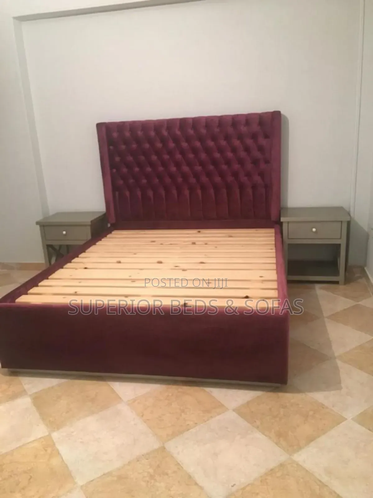 Tufted Velvet 5 by 6 Bed