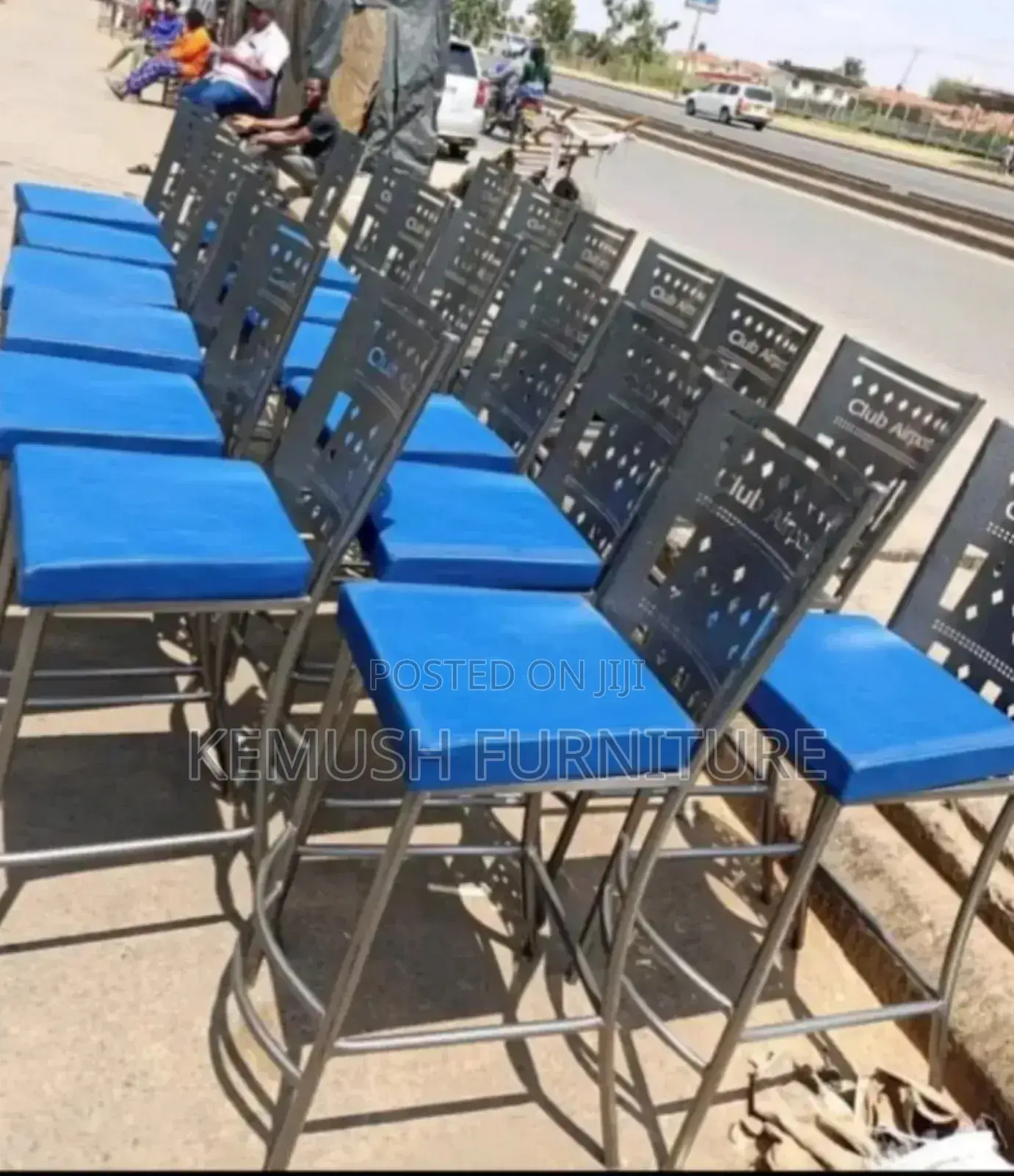 High Stools With Backrest