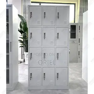 15-Locker Steel Office Storage Cabinet