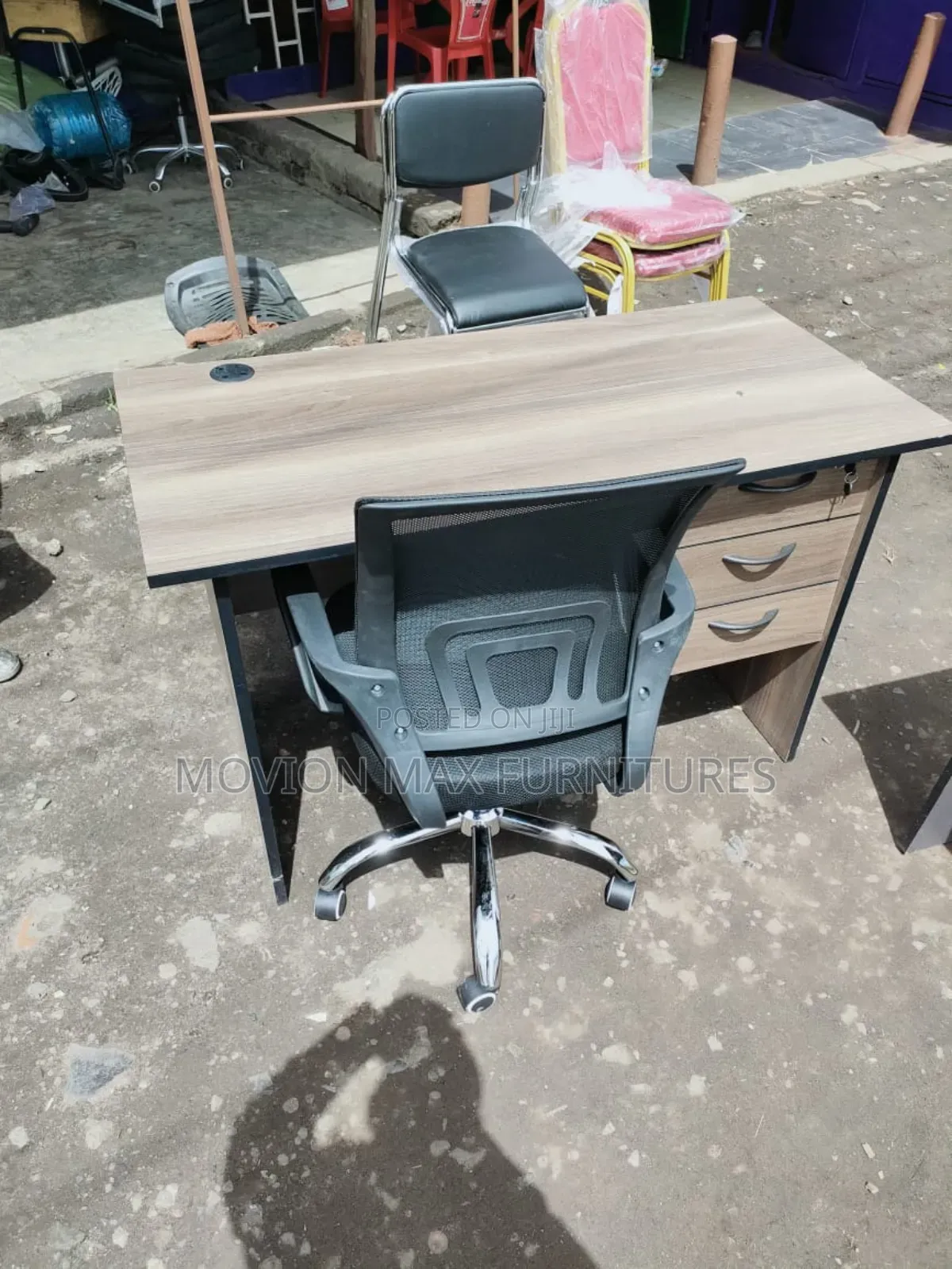 American Walnut Office Desk/Chair