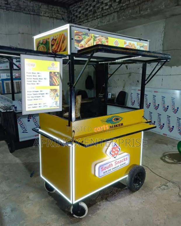 We Fabricate and Brand, Stainless Steel Fast Food Carts.