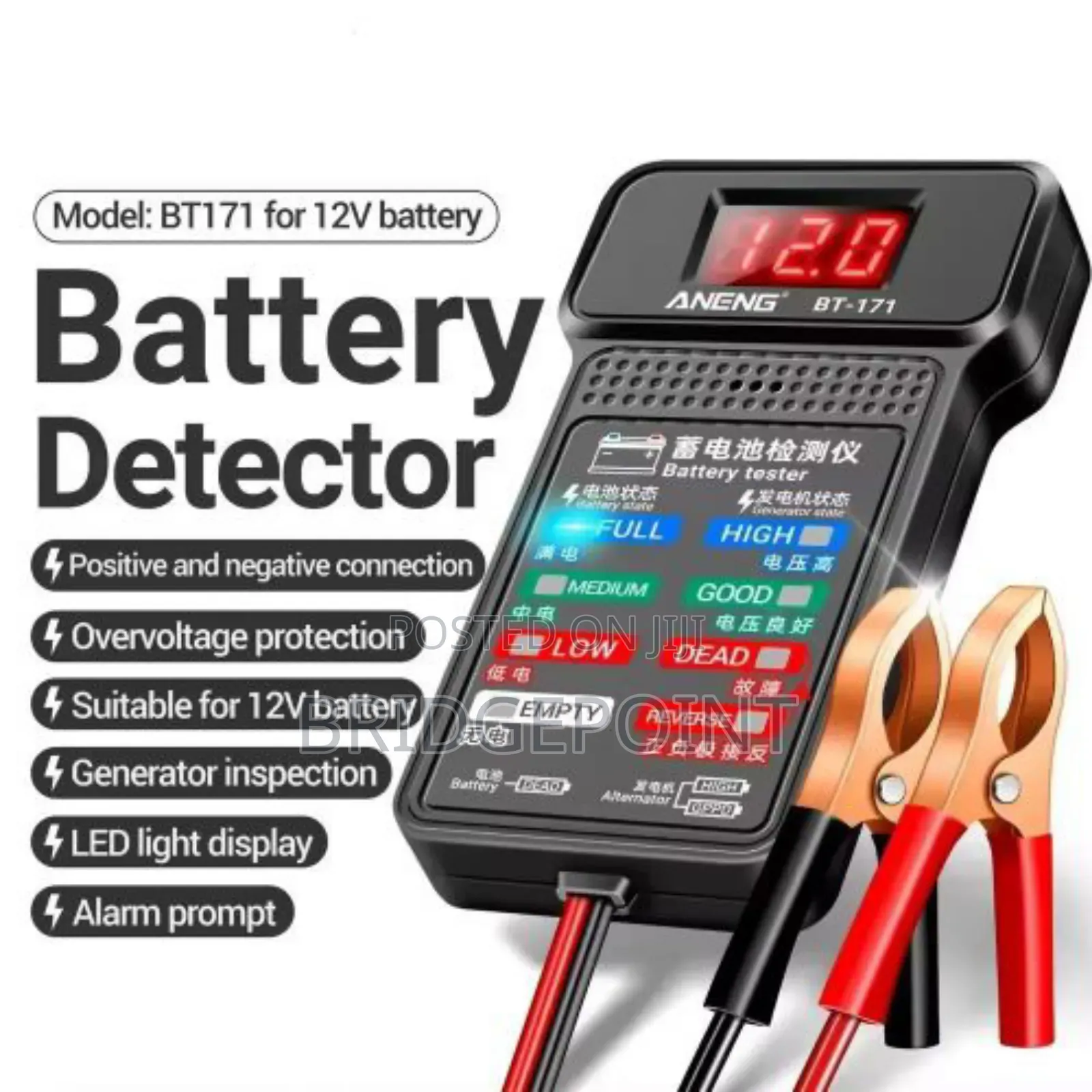 Multi-Functional Battery Tester 12v for Automotive Maintenance
