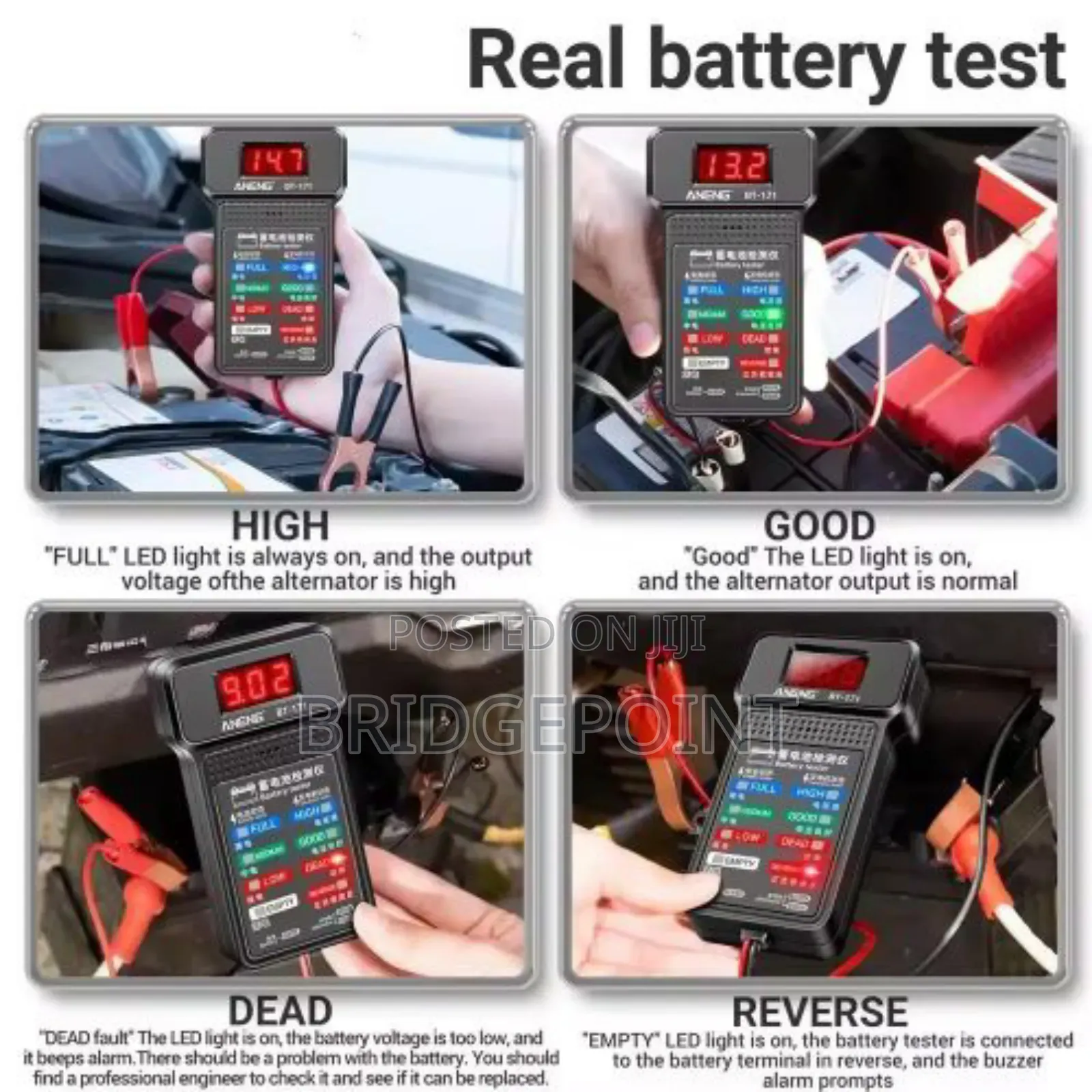 Multi-Functional Battery Tester 12v for Automotive Maintenance