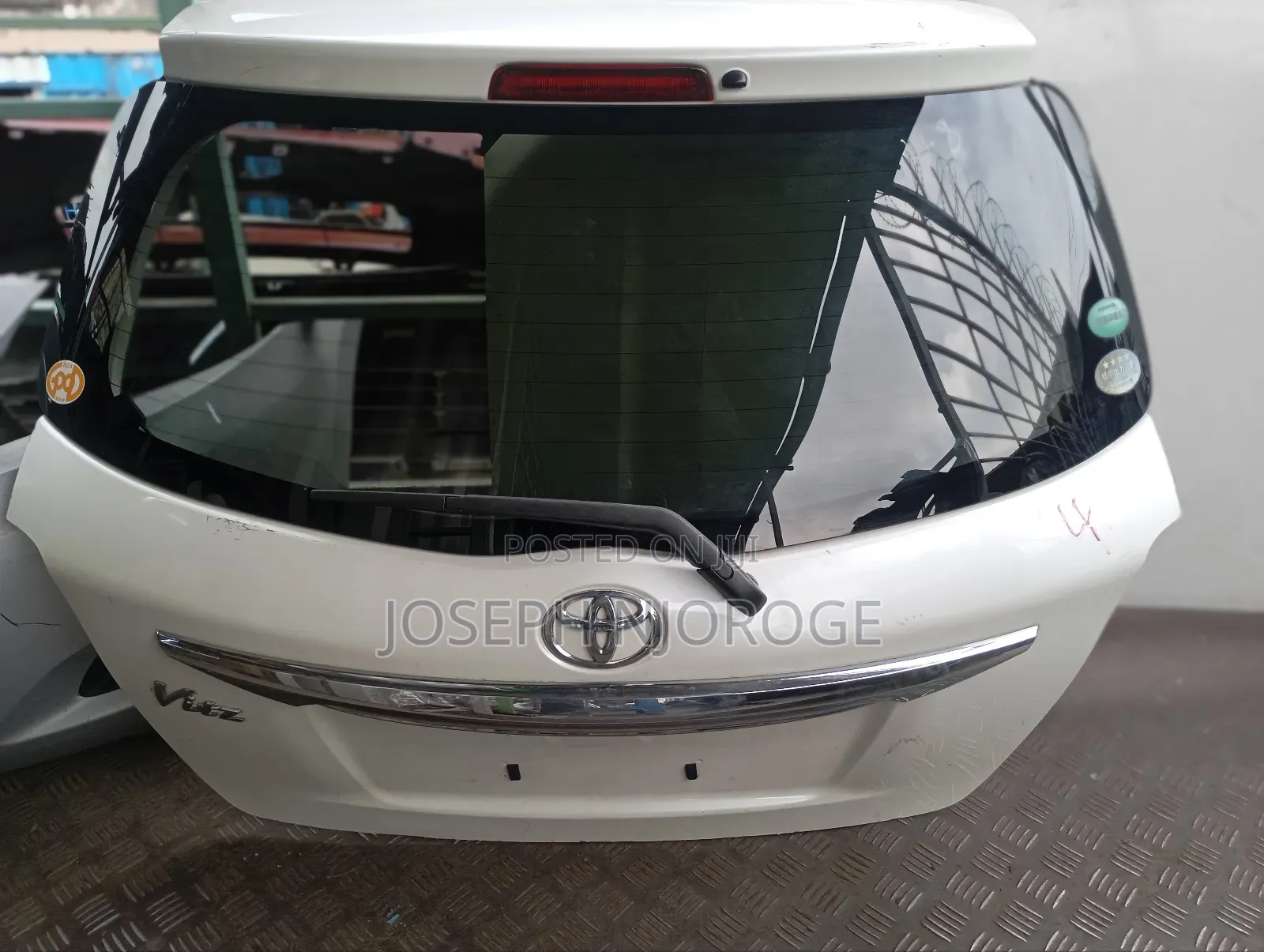 Vitz 2013 Rear Door/Tailgate