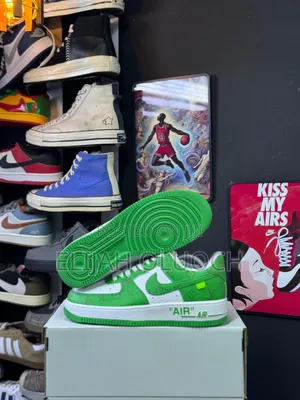 Louis Vuitton X Nike Airforce 1.Green White