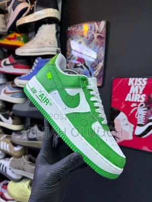 Louis Vuitton X Nike Airforce 1.Green White