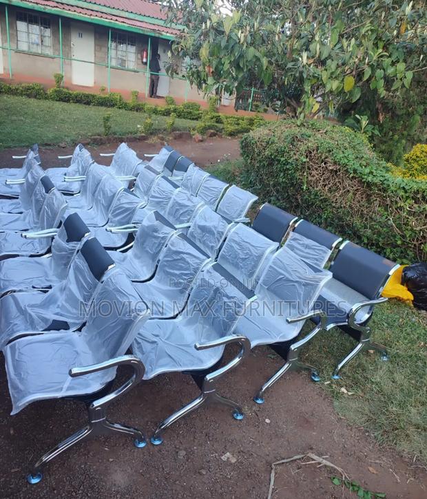 Padded Black Office Visitors Chairs - main view