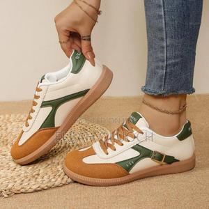 Green And Brown High Quality Laced (Comfort) Casual Rubber - main view