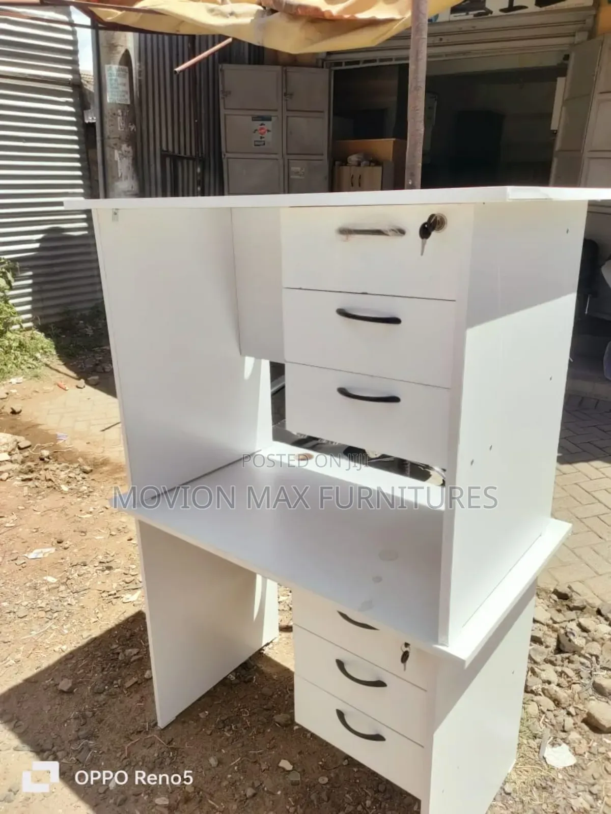 White MDF Office Desk