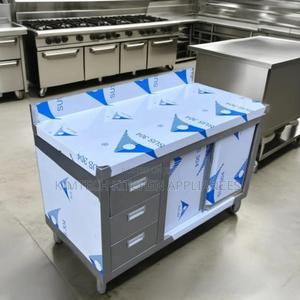 Table Top With Cabinet and Drawers - main view