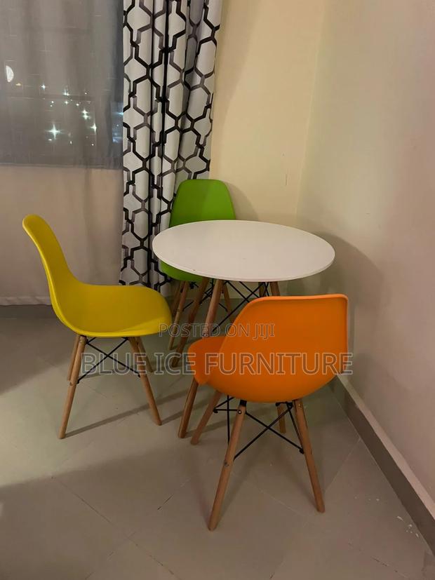 Modern Dining Table and Eames - main view